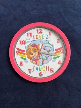 Pink Paw Patrol Wall Clock